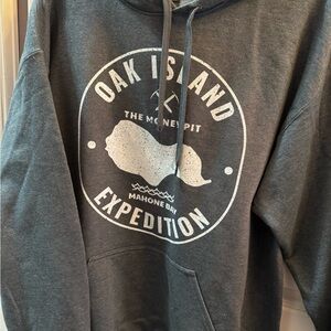 Gildan Dark Gray/ Blueish Oak Island Expedition Hoodie